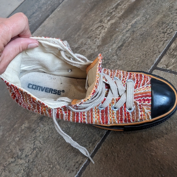 Converse Chuck Taylor All Star Retro Fabric High Top Sneakers Size 5 Ora… - Picture 14 of 16